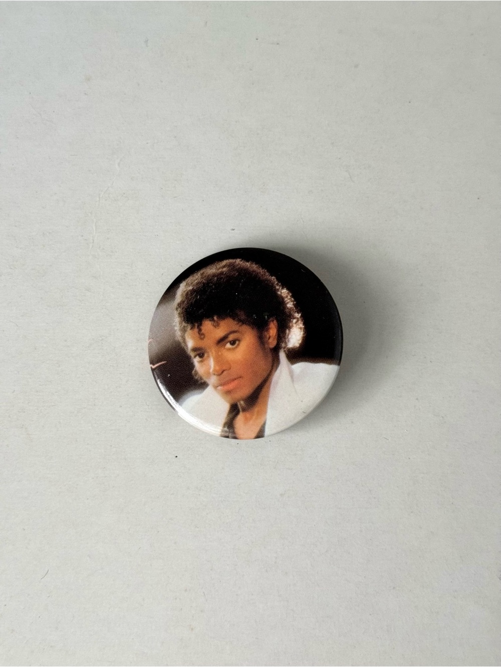 Vintage 1980s Michael Jackson Thriller Era Small Pin – Retro Music Memorabilia